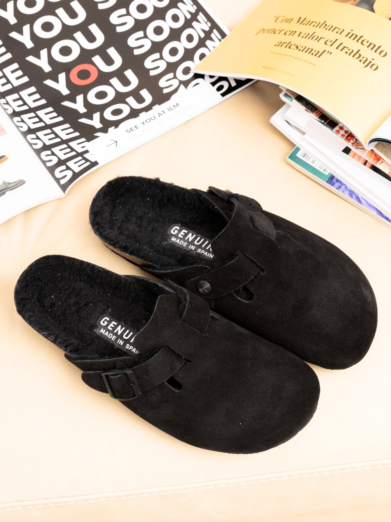 RIVA VELOUR WOOL BLACK