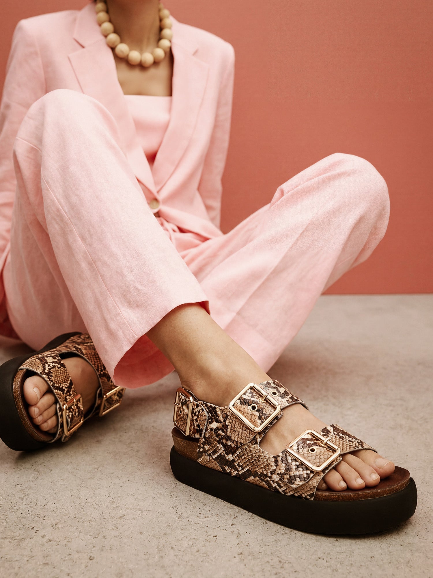 FELINA VEGAN SNAKE CAMEL BALLOON