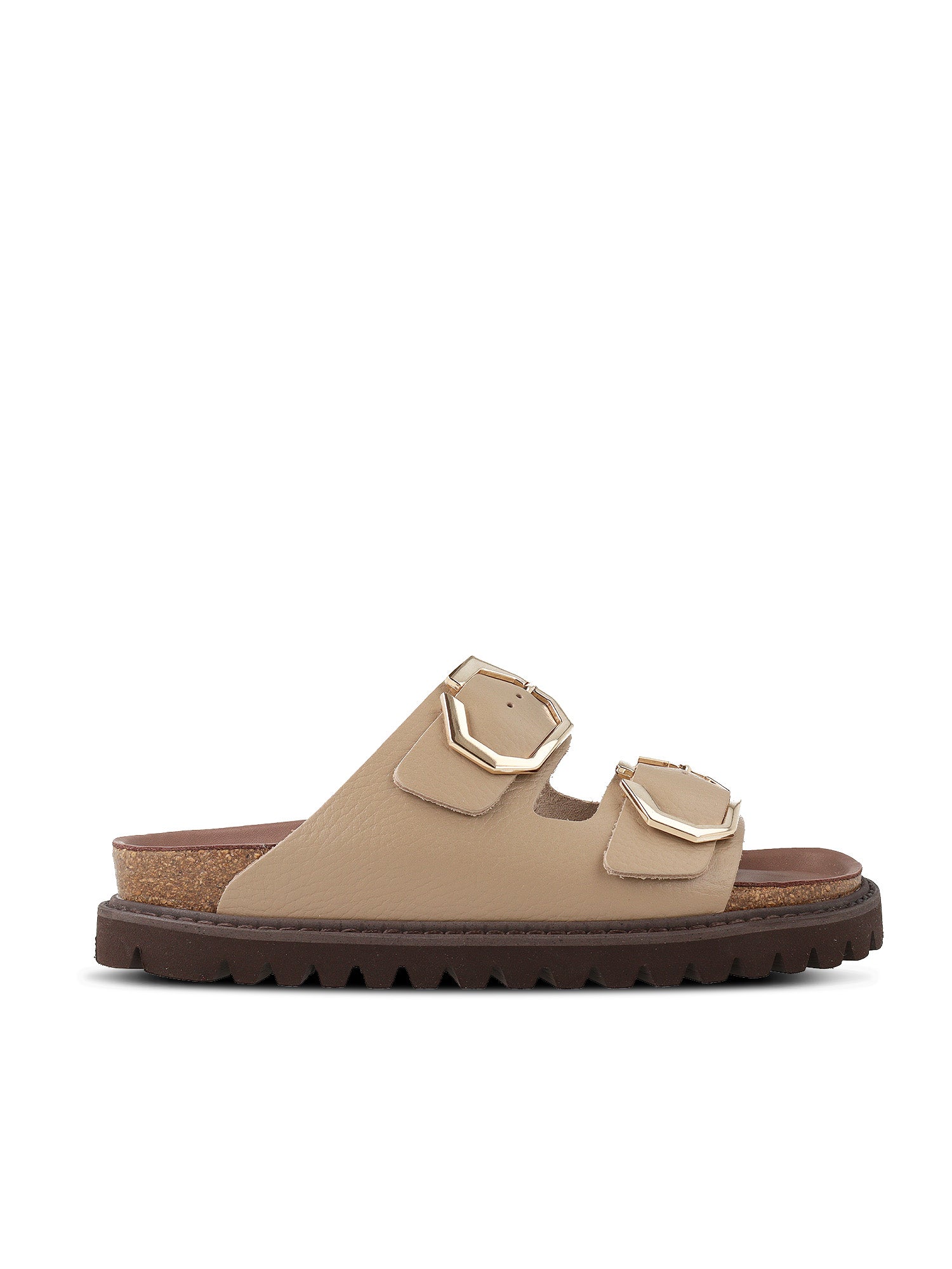 GALIA LEATHER EMBOSSED TAUPE