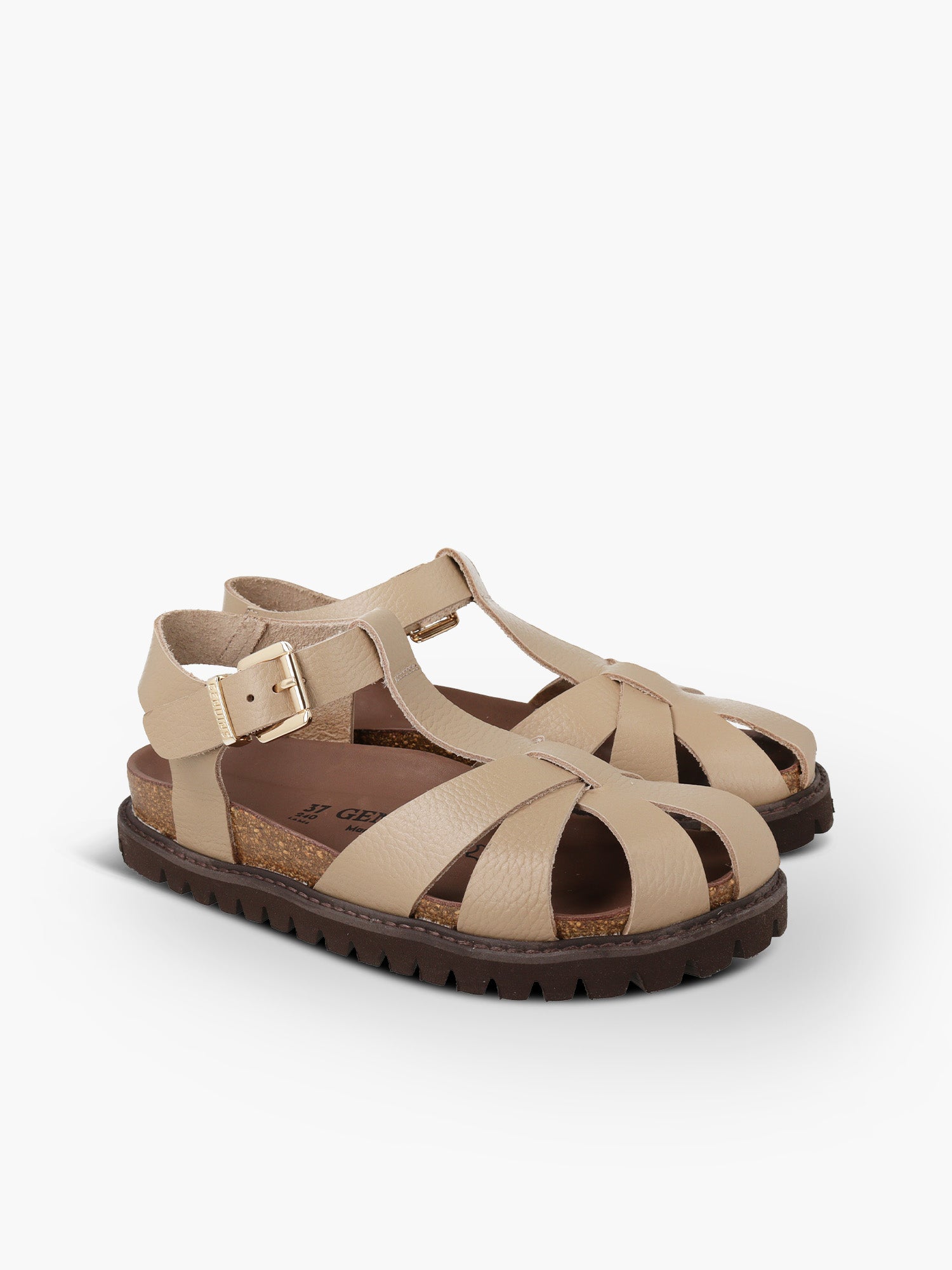 HOWEA EMBOSSED LEATHER TAUPE