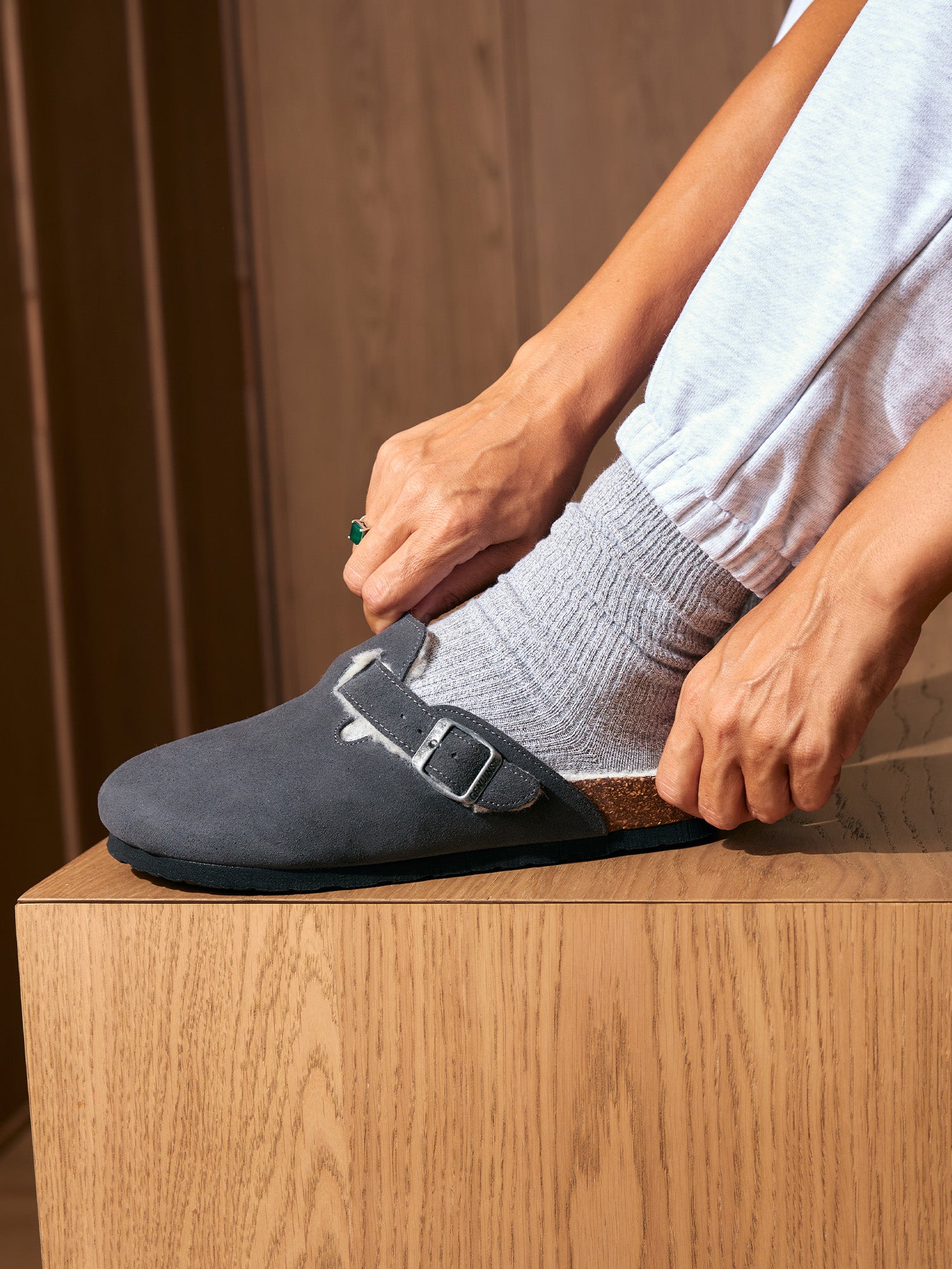 RIVA VELOUR WOOL GREY