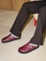 RIVA VEGAN STUDS BURGUNDY