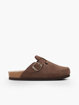 Zueo Genuins Riva velour brown de piel serraje marron con hebilla ajustable